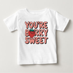 Du bist Berry Sweet One Niedlich Strawberry Lover Baby T-shirt