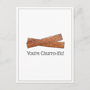 Du bist Churro-ific (Toll) Lustiger Foodie Churros Postkarte
