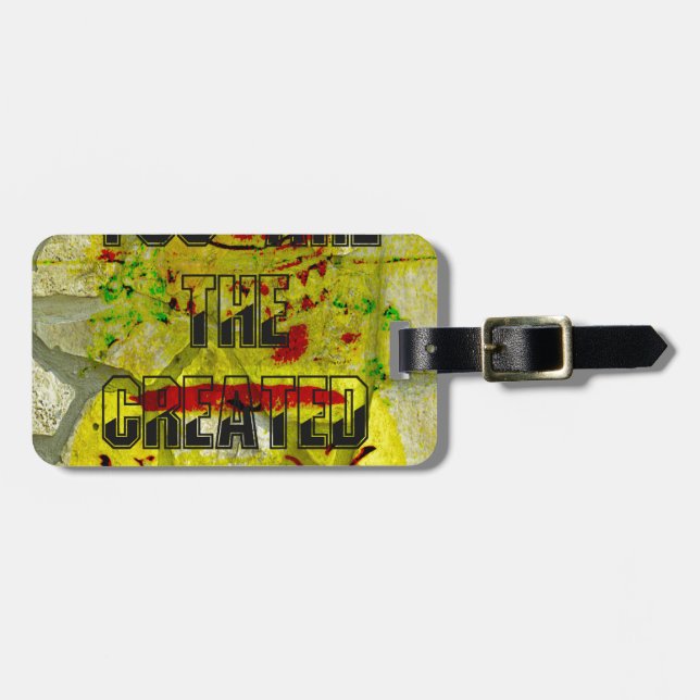 Du bist das erschaffene Versprechen Gepäckanhänger (Vorderseite horizontal)