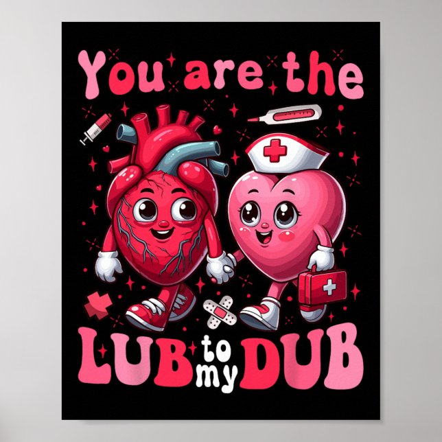 Du bist das Glück meines Dub Cvicu Nurse Valentine Poster (Vorne)