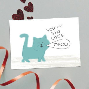 Du bist das Schnurrhaar meines Lebens Mini-Kinder  Mitteilungskarte