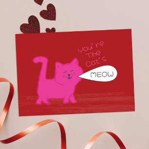 Du bist das Schnurrhaar meines Lebens Mini-Kinder  Mitteilungskarte