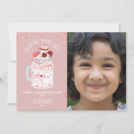 Du bist das süße Valentine Milkshake Foto