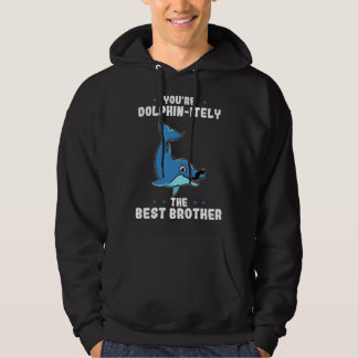 Du bist definitiv der beste Bruder-Delfin-Wortwitz Hoodie