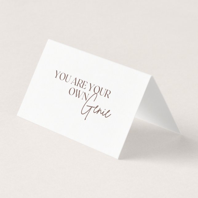 Du bist dein eigenes Genie (Vorderseite)