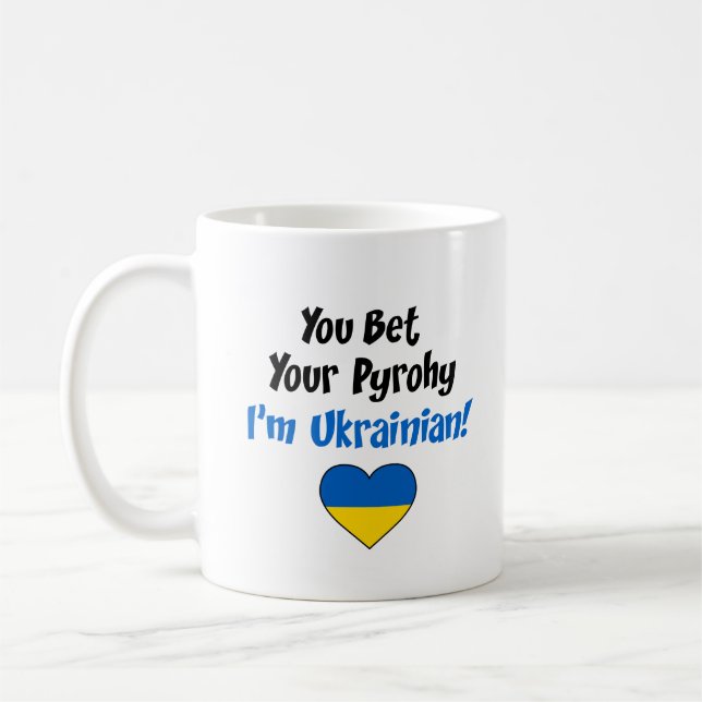 Du bist dein Pyrohy, ich bin Ukrainerin Kaffeetasse (Links)
