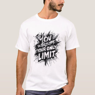 Du bist deine einzige Grenze – Fette Motivationsst T-Shirt