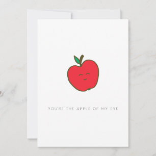 Du bist der Apfel meiner AugenValentin-Karte Dankeskarte