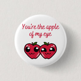 Du bist der Apfel meines Auges Button