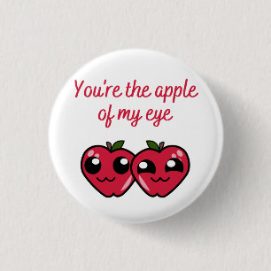 Du bist der Apfel meines Auges Button