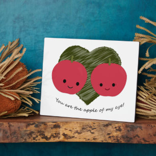 Du bist der Apfel meines Auges Fotoplatte