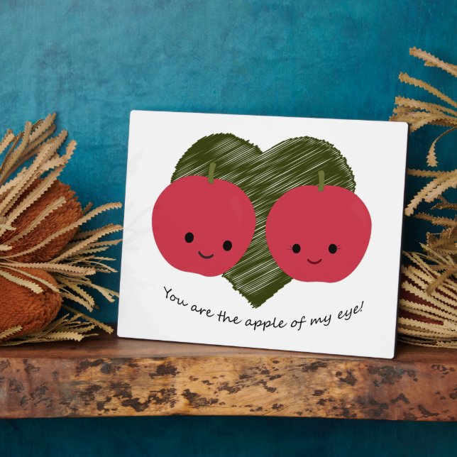 Du bist der Apfel meines Auges Fotoplatte (Seite)