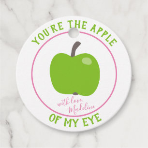 Du bist der Apfel meines Auges - mit Liebe Geschenkanhänger