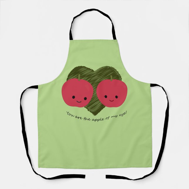 Du bist der Apfel meines Auges Schürze (Vorderseite)