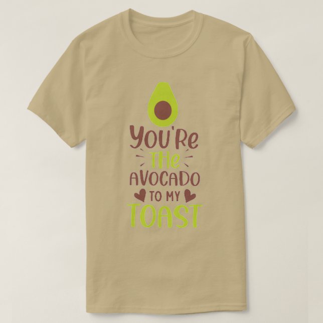 Du bist der Avocado für mich T-Shirt (Design vorne)