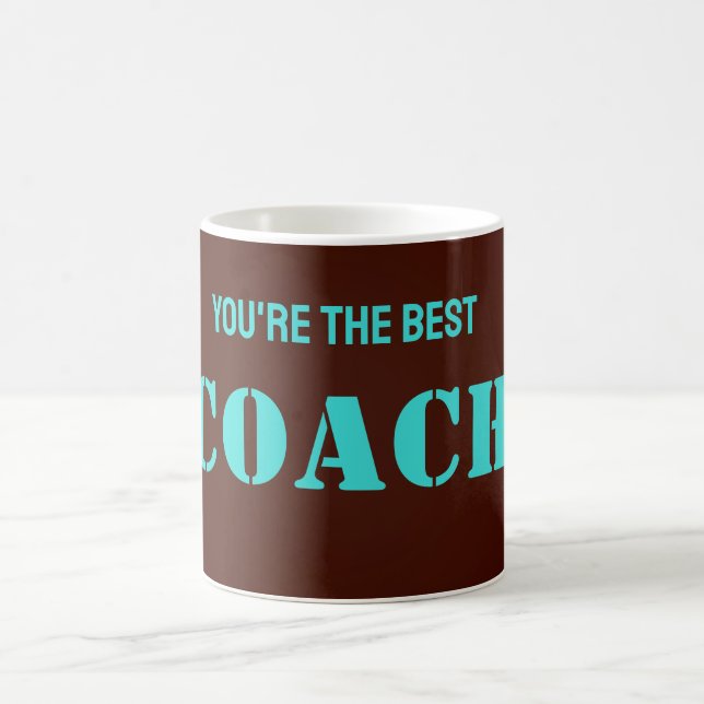 Du bist der beste Coach Kaffeetasse (Mittel)