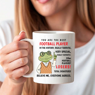 Du bist der beste Fußballspieler, andere Verlierer Kaffeetasse