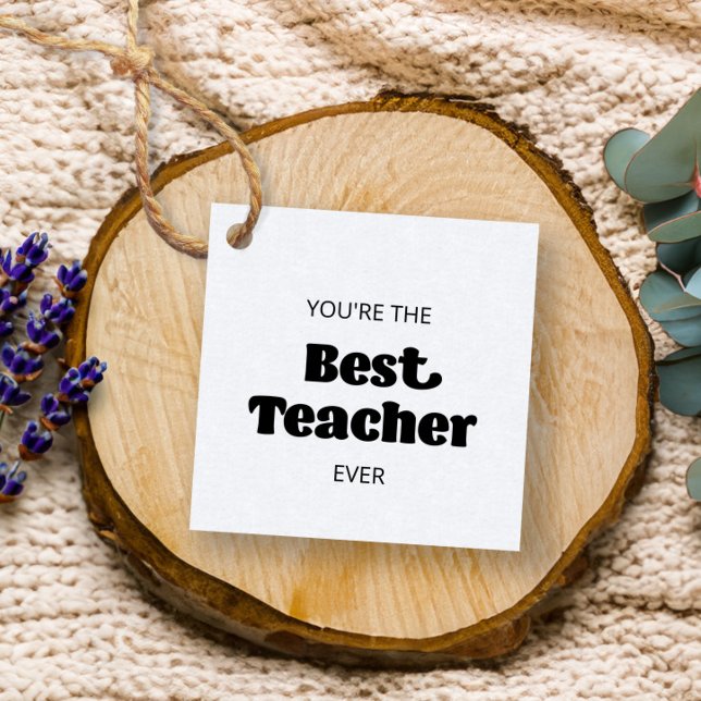 Du bist der beste Lehrer aller Zeiten, Lehrergesch Geschenkanhänger (Von Creator hochgeladen)