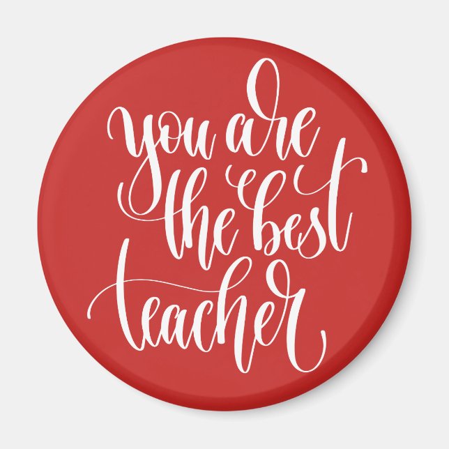 Du bist der beste Lehrer Magnet (Vorne)