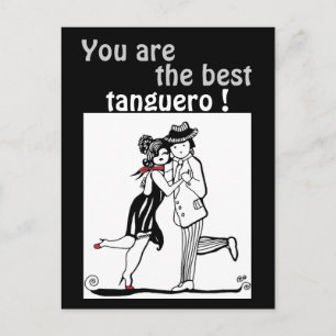 Du bist der beste Tango Tango Postkarte