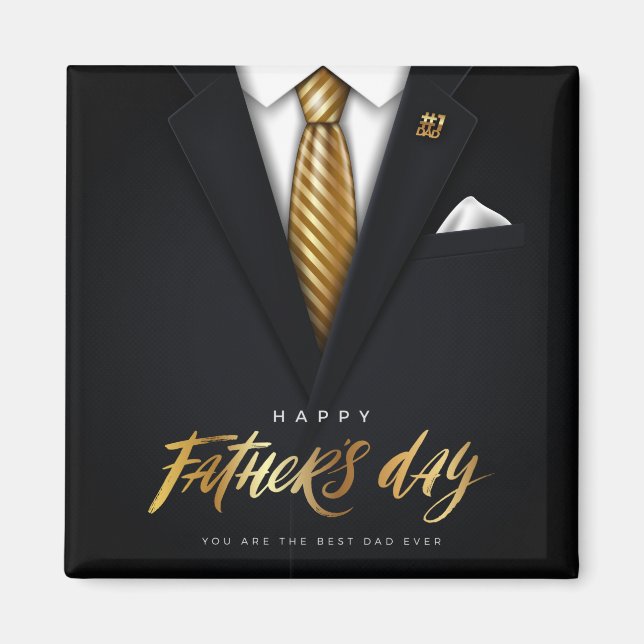 Du bist der beste Vater aller Zeiten, der Black Go Magnet (Vorne)