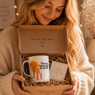 Du bist der beste Vater der Welt Zweifarbige Tasse