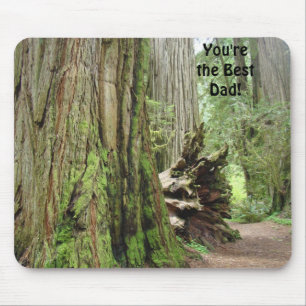 Du bist der beste Vater! Mousepad REDWOOD Trees