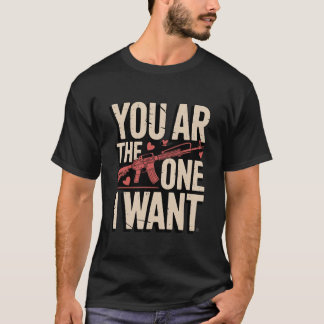 Du bist der, den ich will, lustiger Waffentag Vale T-Shirt