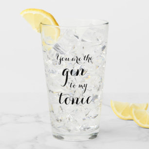 Du bist der Gin zu meinem Tonic-Tumbler-Trinkglas Glas