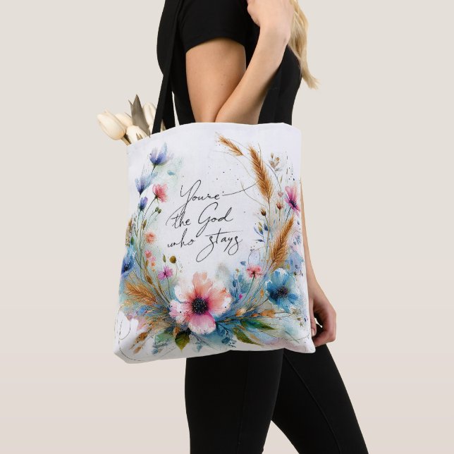 Du bist der Gott, der Bleibe, Aquarellblume (Von Nahem)