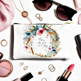 Du bist der Gott, der Bleibe, Aquarellblume Zubehörtasche