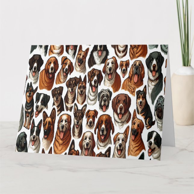 "Du bist der Hund-Gone-Beste" völlig individuell Karte (Vorderseite)