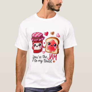 Du bist der "Jam to My Toast" - Aufkleber T-Shirt