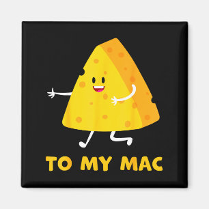 Du bist der Käse zu meinem Mac Lustige passende Pa Magnet