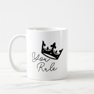 Du bist der König Kronen Persönliches Valentinsges Kaffeetasse