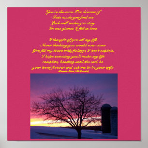 Du bist der Mann, von dem ich geträumt habe... Poe Poster