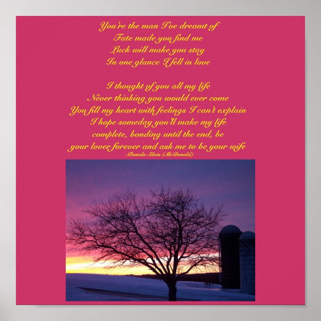 Du bist der Mann, von dem ich geträumt habe... Poe Poster (Vorne)