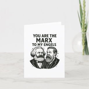 Du bist der Marx zu meinem Engels Valentinstagskar Feiertagskarte