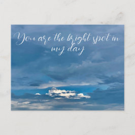 Du bist der richtige Platz in der Postkarte meines