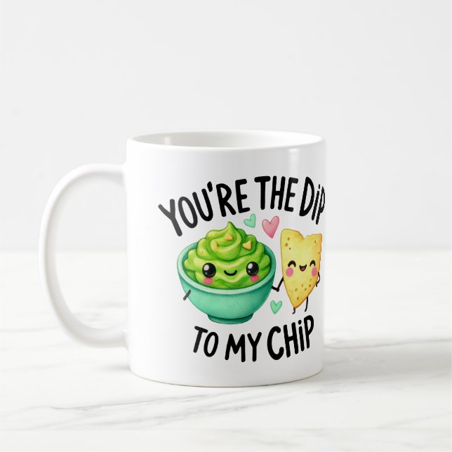 Du bist der Sprung in meine Chip-Tasse Kaffeetasse (Links)