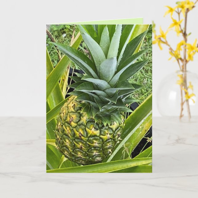 Du bist die Ananas meiner Augengrußkarte Karte (Gelbe Blume)