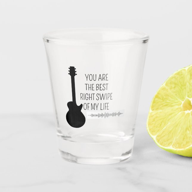 Du bist die beste Sintflut meines Lebens, Valentin Schnapsglas (Vorderseite)