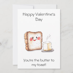 Du bist die Butter zu meinem Toast! – Valentinstag Karte