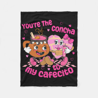 Du bist die Concha für mein Cafecito-Herz Mexikani Fleecedecke