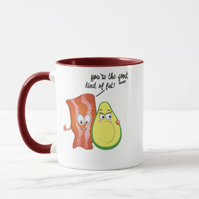 Du bist die gute Art von Fat Avocado Bacon Make-up Tasse (Links)