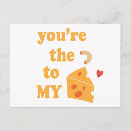 Du bist die Mac zu meinem Käse - Fun romantic Zita Postkarte