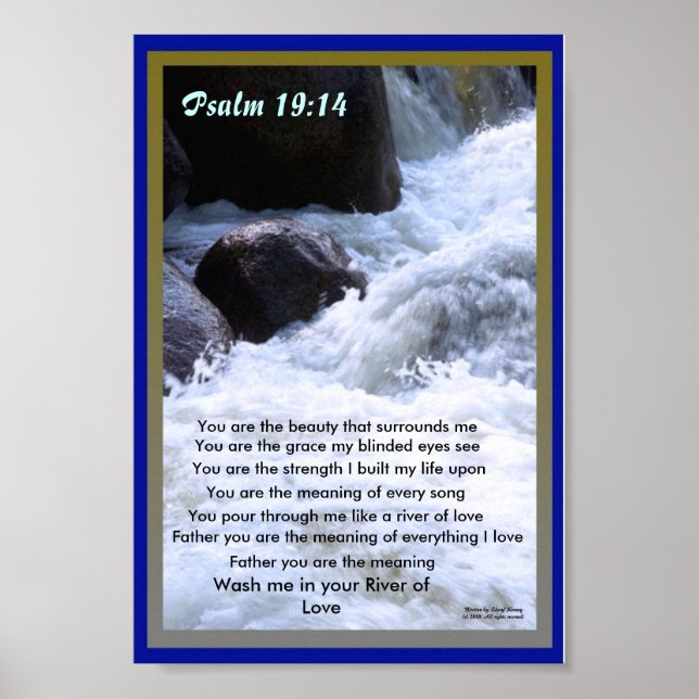 Du bist die Schönheit, die mich umgibt Poster (Vorne)