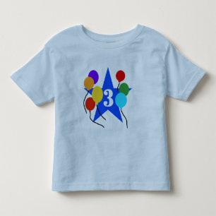 Du bist die Star 3 Geburtstagsgeschenke Kleinkind T-shirt