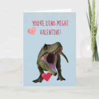 Du bist Dino-Might Valentine T-rex Dinosaurier