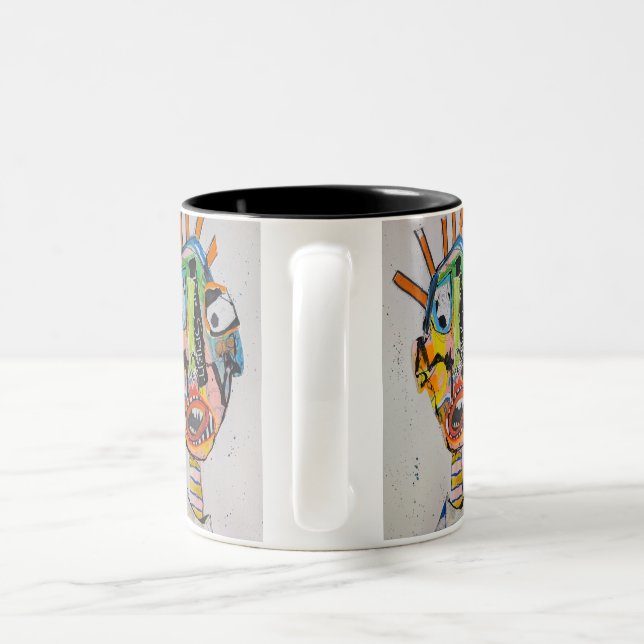 Du bist dran 11oz  zweifarbige tasse (Henkel)